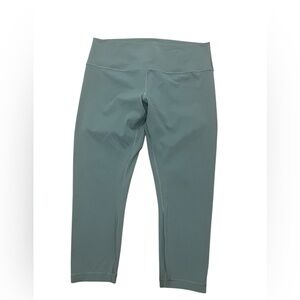 Size 16 Lululemon High Rise Wunder Under 23”, tidal wave teal
